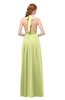 ColsBM Olive Lime Green Bridesmaid Dresses V-neck Zipper Pleated Sexy Floor Length A-line