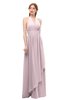 ColsBM Olive Pale Lilac Bridesmaid Dresses V-neck Zipper Pleated Sexy Floor Length A-line