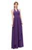 ColsBM Olive Pansy Bridesmaid Dresses V-neck Zipper Pleated Sexy Floor Length A-line