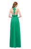 ColsBM Olive Pepper Green Bridesmaid Dresses V-neck Zipper Pleated Sexy Floor Length A-line