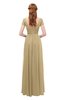ColsBM Ellery Curds & Whey Bridesmaid Dresses A-line Half Backless Elegant Floor Length Short Sleeve Bateau