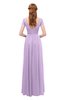 ColsBM Ellery Lavendula Bridesmaid Dresses A-line Half Backless Elegant Floor Length Short Sleeve Bateau