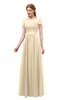 ColsBM Ellery Navajo Bridesmaid Dresses A-line Half Backless Elegant Floor Length Short Sleeve Bateau