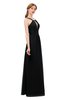 ColsBM Jayda Black Bridesmaid Dresses Zipper Halter Glamorous Sleeveless Crystals Floor Length
