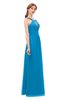 ColsBM Jayda Cornflower Blue Bridesmaid Dresses Zipper Halter Glamorous Sleeveless Crystals Floor Length