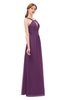 ColsBM Jayda Grape Juice Bridesmaid Dresses Zipper Halter Glamorous Sleeveless Crystals Floor Length