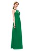 ColsBM Jayda Green Bridesmaid Dresses Zipper Halter Glamorous Sleeveless Crystals Floor Length