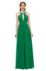 ColsBM Jayda Green Bridesmaid Dresses Zipper Halter Glamorous Sleeveless Crystals Floor Length