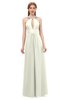 ColsBM Jayda Ivory Bridesmaid Dresses Zipper Halter Glamorous Sleeveless Crystals Floor Length