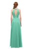ColsBM Jayda Lucite Green Bridesmaid Dresses Zipper Halter Glamorous Sleeveless Crystals Floor Length