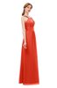 ColsBM Jayda Mandarin Red Bridesmaid Dresses Zipper Halter Glamorous Sleeveless Crystals Floor Length