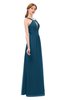 ColsBM Jayda Moroccan Blue Bridesmaid Dresses Zipper Halter Glamorous Sleeveless Crystals Floor Length