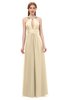 ColsBM Jayda Navajo Bridesmaid Dresses Zipper Halter Glamorous Sleeveless Crystals Floor Length