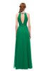 ColsBM Jayda Pepper Green Bridesmaid Dresses Zipper Halter Glamorous Sleeveless Crystals Floor Length