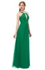 ColsBM Jayda Pepper Green Bridesmaid Dresses Zipper Halter Glamorous Sleeveless Crystals Floor Length