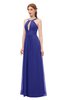 ColsBM Jayda Purple Bridesmaid Dresses Zipper Halter Glamorous Sleeveless Crystals Floor Length