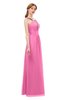 ColsBM Jayda Rose Pink Bridesmaid Dresses Zipper Halter Glamorous Sleeveless Crystals Floor Length