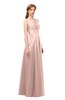 ColsBM Jayla Pastel Pink Bridesmaid Dresses Sleeveless Sexy Zipper V-neck Floor Length Pleated