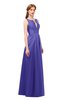 ColsBM Jayla Purple Opulence Bridesmaid Dresses Sleeveless Sexy Zipper V-neck Floor Length Pleated
