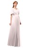 ColsBM Storm Angel Wing Bridesmaid Dresses Lace up V-neck Short Sleeve Floor Length A-line Glamorous