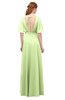 ColsBM Allyn Butterfly Bridesmaid Dresses A-line Short Sleeve Floor Length Sexy Zip up Pleated