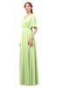 ColsBM Allyn Butterfly Bridesmaid Dresses A-line Short Sleeve Floor Length Sexy Zip up Pleated