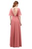 ColsBM Allyn Lantana Bridesmaid Dresses A-line Short Sleeve Floor Length Sexy Zip up Pleated
