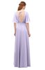 ColsBM Allyn Pastel Lilac Bridesmaid Dresses A-line Short Sleeve Floor Length Sexy Zip up Pleated