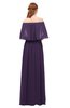 ColsBM Clair Blackberry Cordial Bridesmaid Dresses Glamorous Zipper Ruching Floor Length Off The Shoulder Short Sleeve