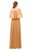 ColsBM Clair Pheasant Bridesmaid Dresses Glamorous Zipper Ruching Floor Length Off The Shoulder Short Sleeve
