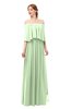 ColsBM Clair Seacrest Bridesmaid Dresses Glamorous Zipper Ruching Floor Length Off The Shoulder Short Sleeve