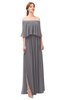 ColsBM Clair Storm Front Bridesmaid Dresses Glamorous Zipper Ruching Floor Length Off The Shoulder Short Sleeve