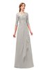 ColsBM Jody Ashes Of Roses Bridesmaid Dresses Elbow Length Sleeve Simple A-line Floor Length Zipper Lace