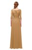 ColsBM Jody Doe Bridesmaid Dresses Elbow Length Sleeve Simple A-line Floor Length Zipper Lace
