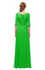 ColsBM Jody Jasmine Green Bridesmaid Dresses Elbow Length Sleeve Simple A-line Floor Length Zipper Lace