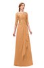 ColsBM Jody Pheasant Bridesmaid Dresses Elbow Length Sleeve Simple A-line Floor Length Zipper Lace