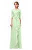 ColsBM Jody Seacrest Bridesmaid Dresses Elbow Length Sleeve Simple A-line Floor Length Zipper Lace