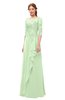 ColsBM Jody Seacrest Bridesmaid Dresses Elbow Length Sleeve Simple A-line Floor Length Zipper Lace
