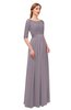 ColsBM Payton Cameo Bridesmaid Dresses Sash A-line Modest Bateau Half Length Sleeve Zip up