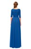 ColsBM Payton Royal Blue Bridesmaid Dresses Sash A-line Modest Bateau Half Length Sleeve Zip up