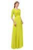ColsBM Payton Sulphur Spring Bridesmaid Dresses Sash A-line Modest Bateau Half Length Sleeve Zip up