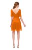 ColsBM Devyn Orange Bridesmaid Dresses A-line Classic Half Length Sleeve Mini Boat Half Backless