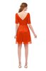 ColsBM Devyn Spicy Orange Bridesmaid Dresses A-line Classic Half Length Sleeve Mini Boat Half Backless