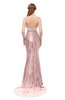 ColsBM Greer Nectar Pink Bridesmaid Dresses Trumpet Zip up Modern Court Train Spaghetti Sash