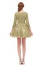 ColsBM Cass Curds & Whey Bridesmaid Dresses Zipper Three-fourths Length Sleeve Baby Doll Cute Mini Lace