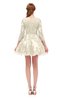 ColsBM Cass Dew Bridesmaid Dresses Zipper Three-fourths Length Sleeve Baby Doll Cute Mini Lace