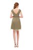 ColsBM Izzy Cornstalk Bridesmaid Dresses Zip up Pleated Mini Short Sleeve A-line Elegant