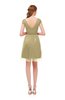 ColsBM Izzy Curds & Whey Bridesmaid Dresses Zip up Pleated Mini Short Sleeve A-line Elegant