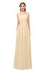 ColsBM Hadley Apricot Gelato Bridesmaid Dresses A-line Zip up Halter Sexy Floor Length Sleeveless