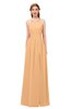 ColsBM Hadley Apricot Bridesmaid Dresses A-line Zip up Halter Sexy Floor Length Sleeveless